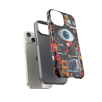 Digital Eye Blue iPhone 14 Case - Tough