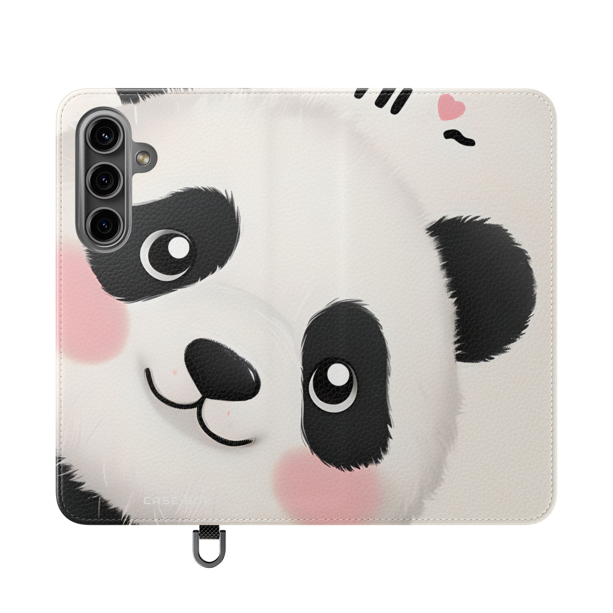Kurkistava Panda Posliini - Samsung S24 Case - Lompakkotasku