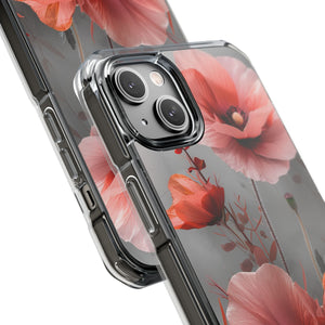 Coral Elegance - Phone Case for iPhone (Clear Impact - Magnetic)