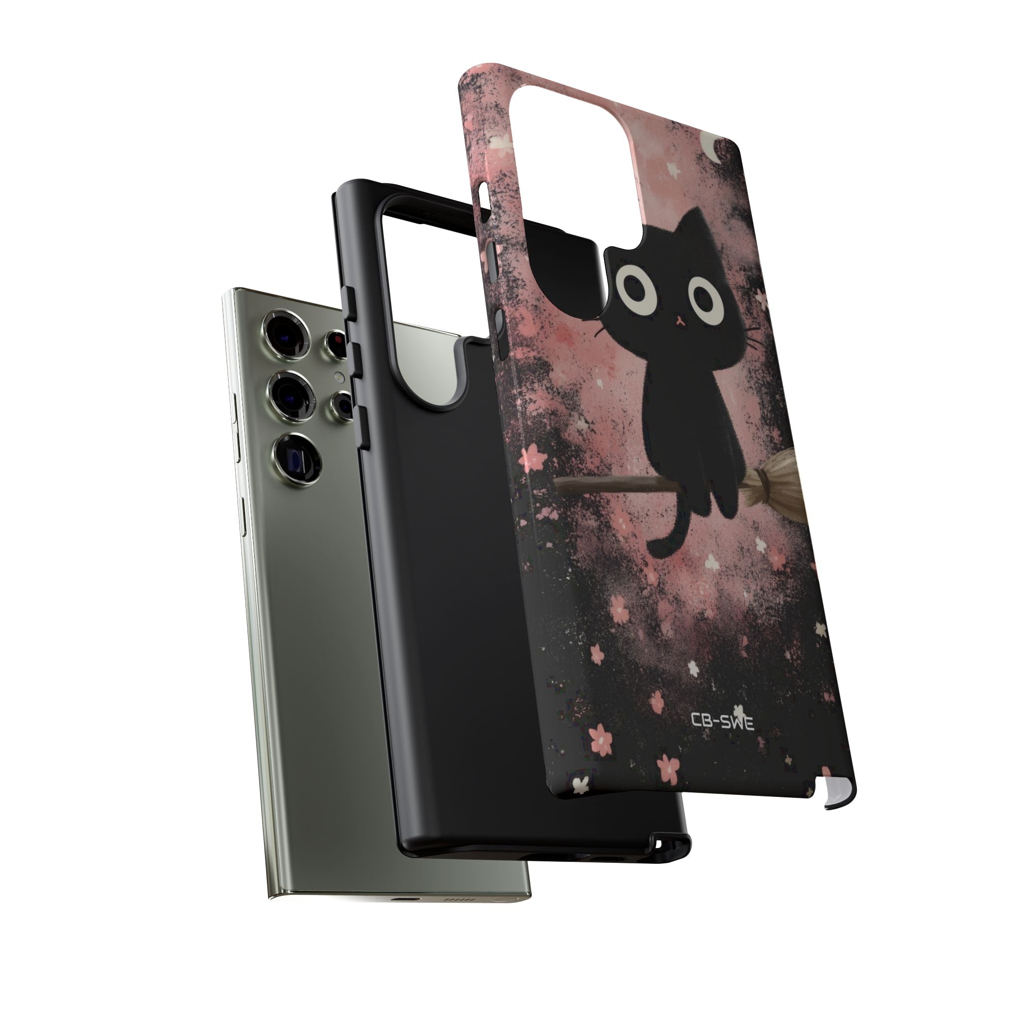Whimsical Cat Soars - Samsung Case