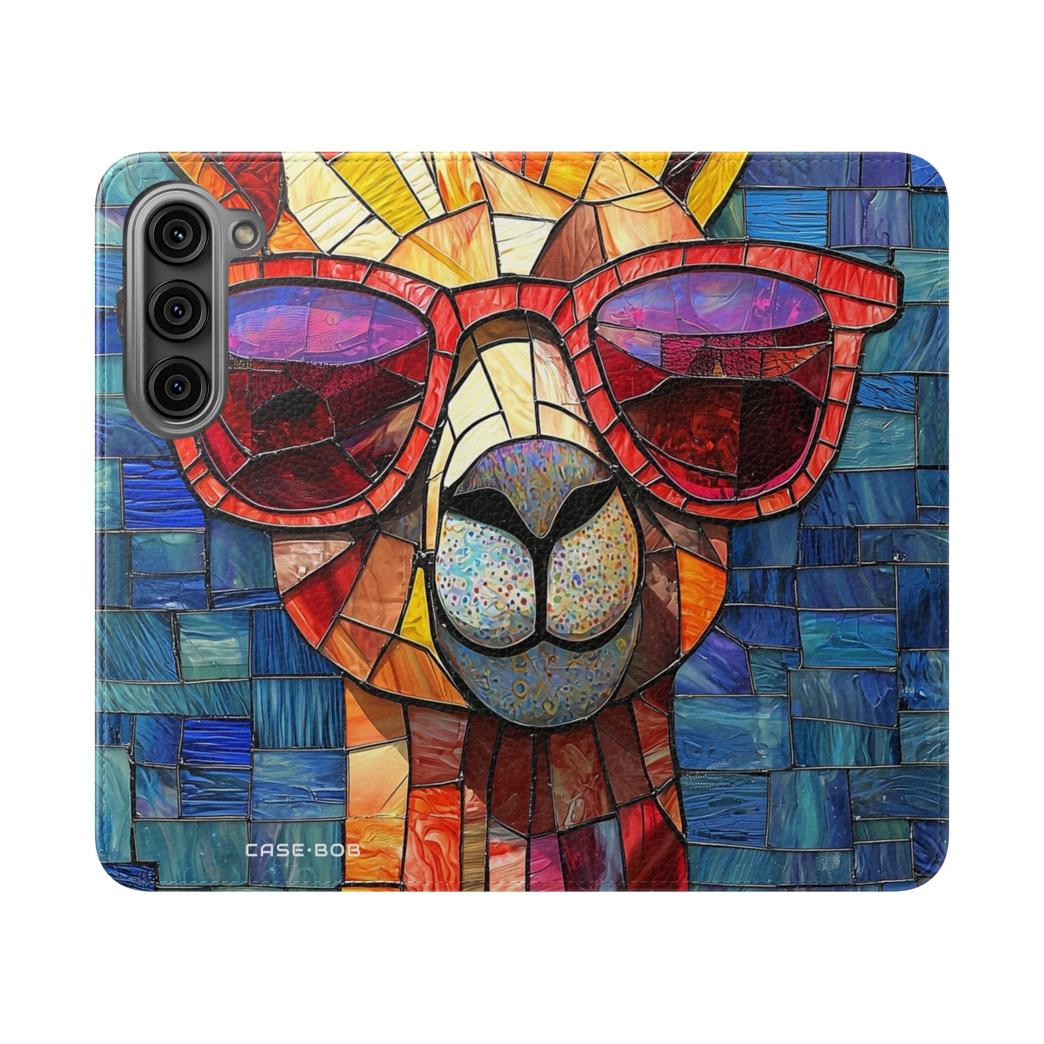 Sunglass Llama Mosaic - Samsung S23 Case - Wallet