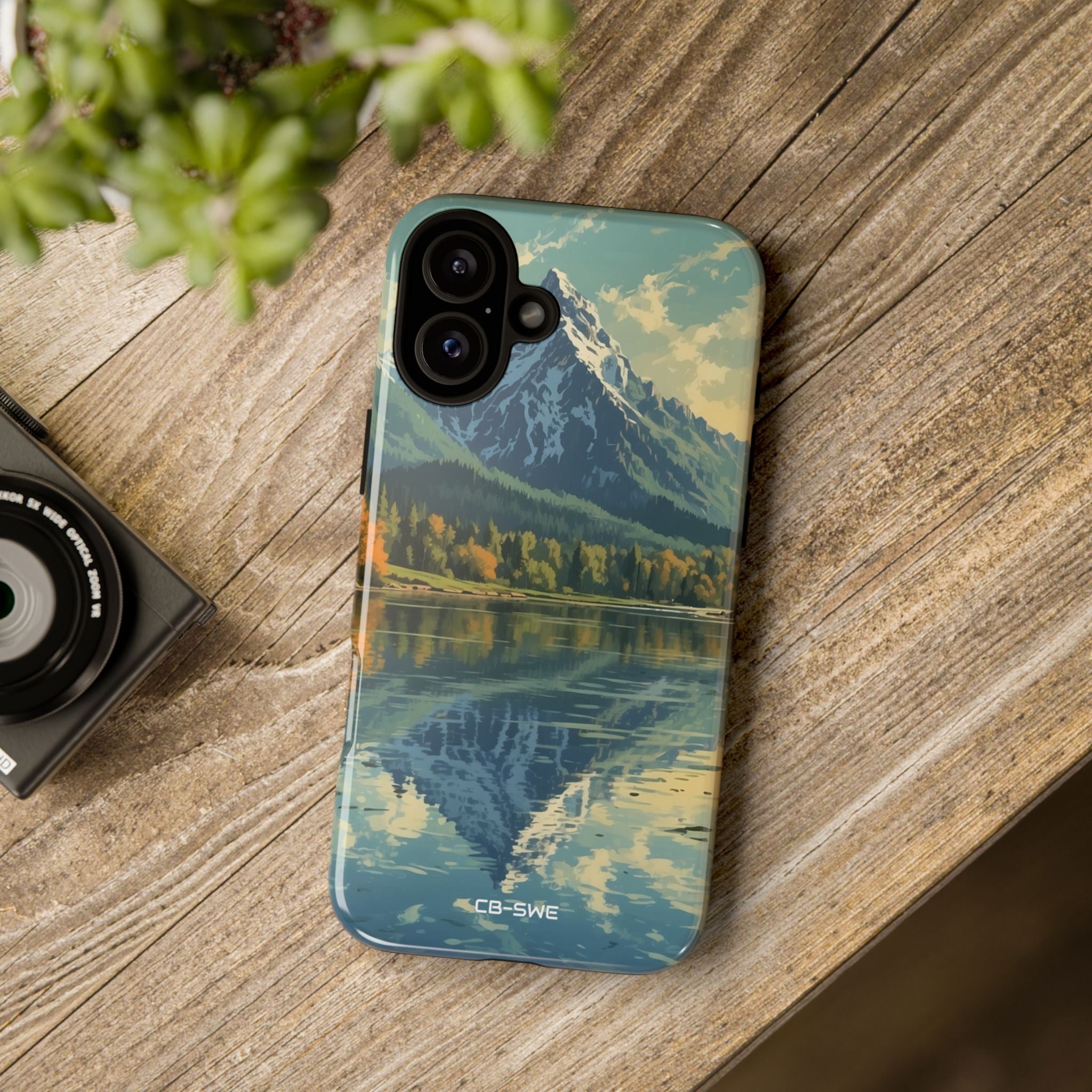 Mountain Reflects Calm - iPhone Case