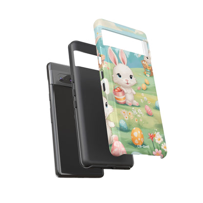 Bunnies Hunt Eggs - Google Pixel Case