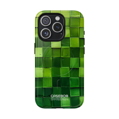 Green Tile Harmony iPhone 15 - Tough+