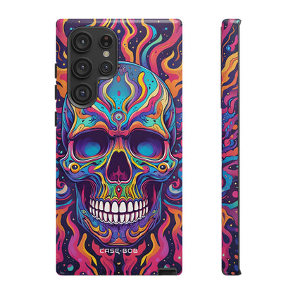Flaming Skull Samsung S22 Ultra Case - Tough