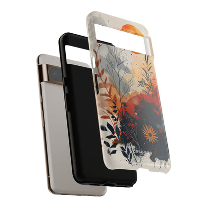 Orange Solstice Google Pixel 8 Pro Case - Tough