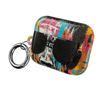 Black Orb Face - AirPods Case