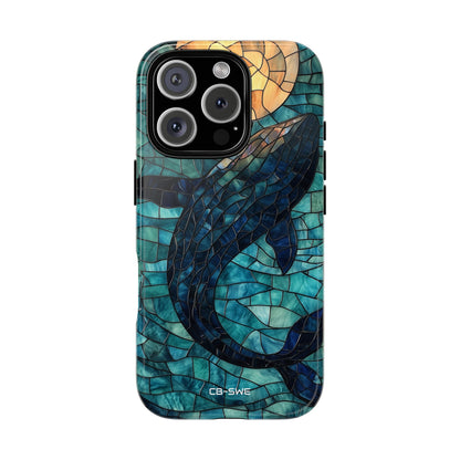 Whale Dives Upward - iPhone Case