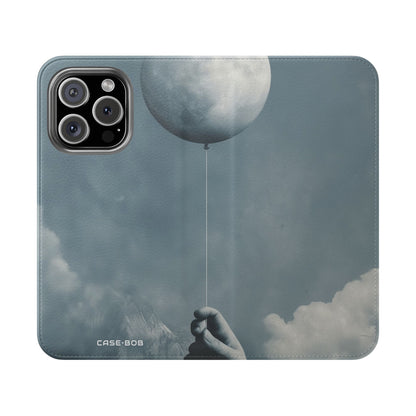 Kuu-ilmapallo Sininen - iPhone 16 Pro -lompakkokotelo