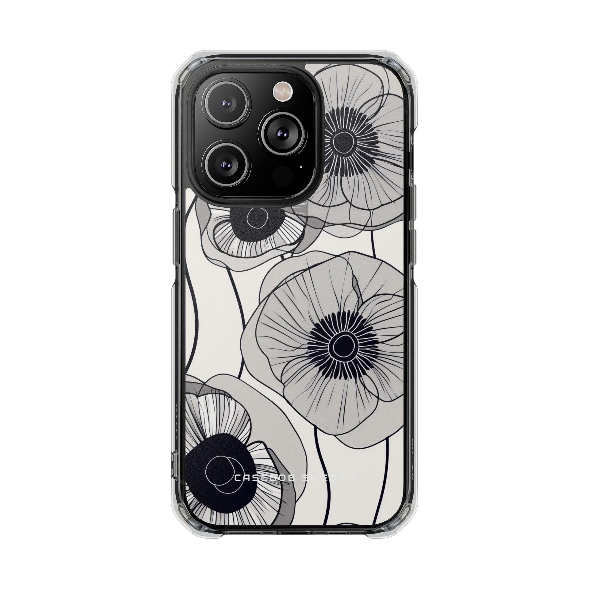 Modern Minimalist Flowers iPhone 14 - Clear Impact Phone Case