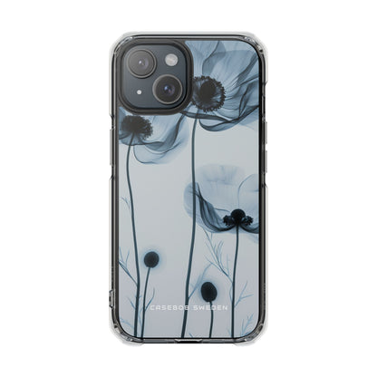 Ethereal X-Ray Flowers iPhone 15 - Clear Impact Phone Case