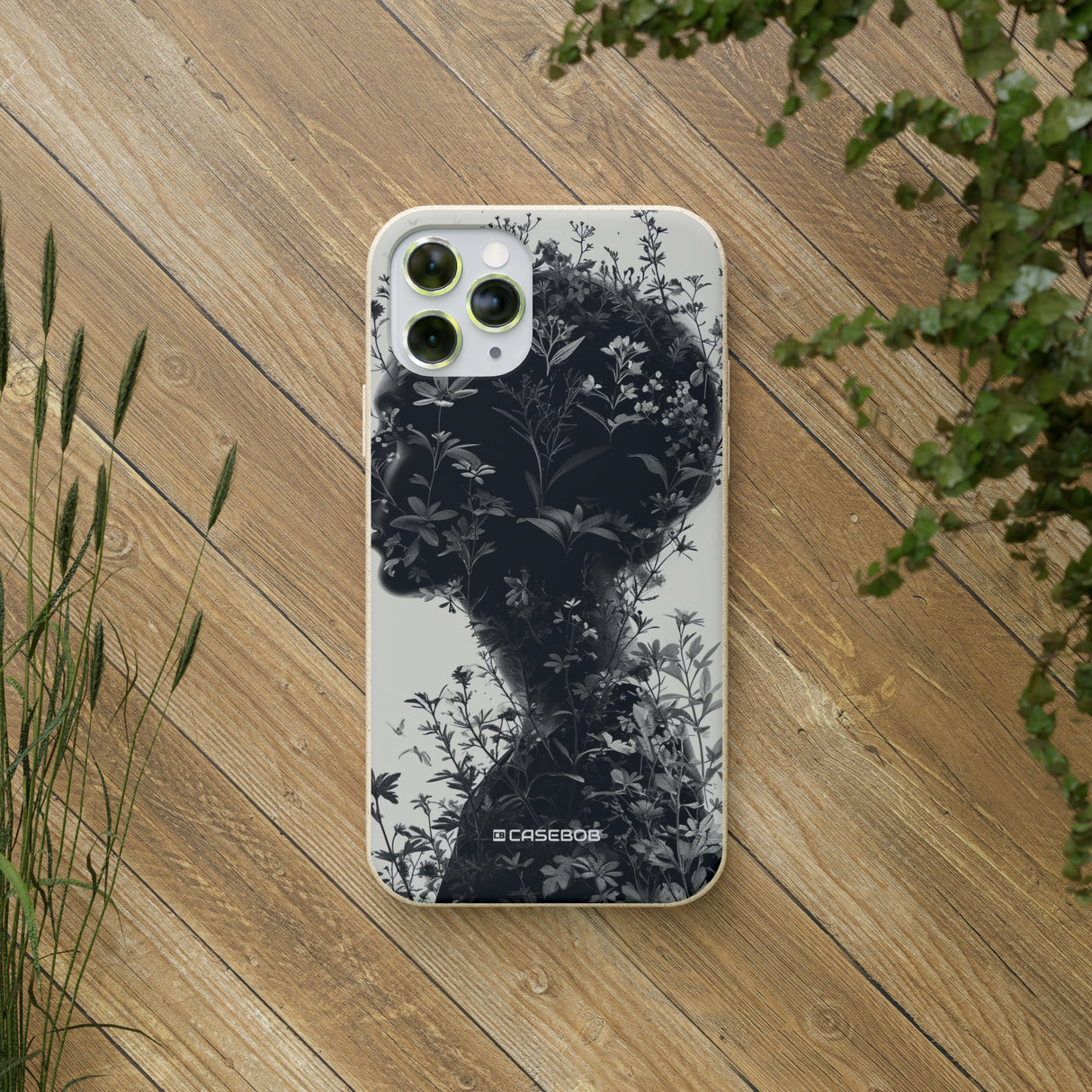 Botanical Silhouette Essence | Biodegradable Phone Case