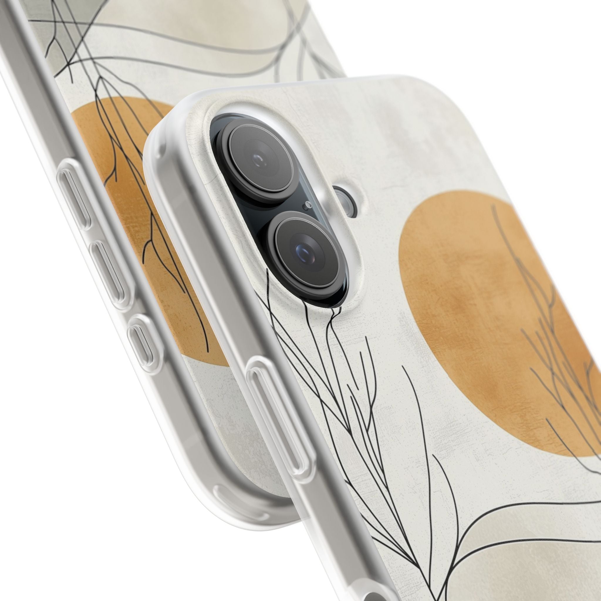 Orange Halo iPhone 16 Case - Soft