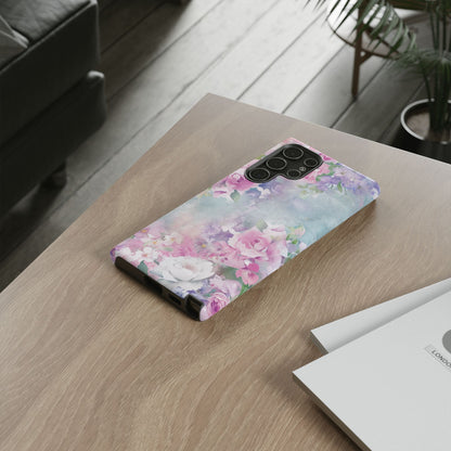 Dreamy Floral Watercolor - Tough Samsung S22 Phone Case