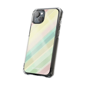 Pastellfarbenes Muster | Handyhülle für iPhone (Clear Impact Case – magnetisch)