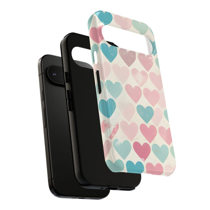 Retro Hearts Symmetry - Google Pixel Case