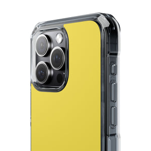 Minion Gelb | Handyhülle für iPhone (Clear Impact Case - Magnetisch) 