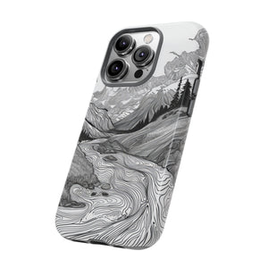 Monochrome Serenity | Protective Phone Case for iPhone