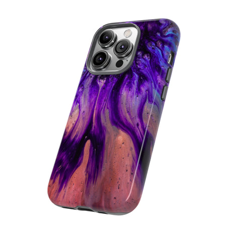 Purple Flow Ink Art iPhone Case (Protective) Phone Case