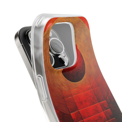 Crimson Orbit iPhone 16 Pro Case - Soft