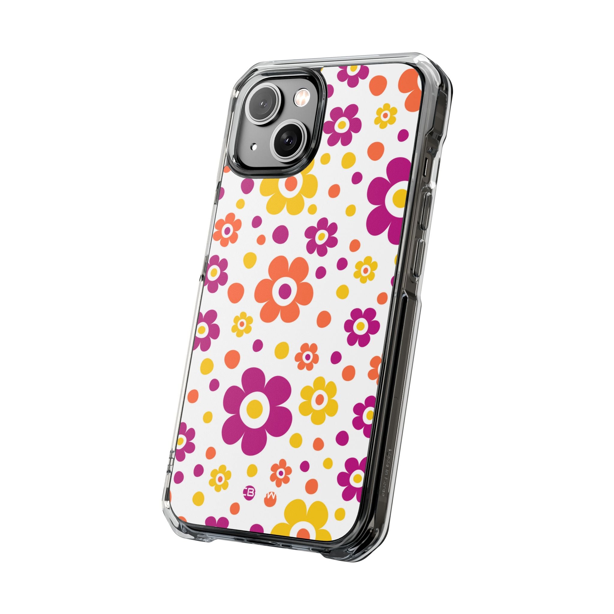 Retro Floral Playfulness iPhone Case - Impact