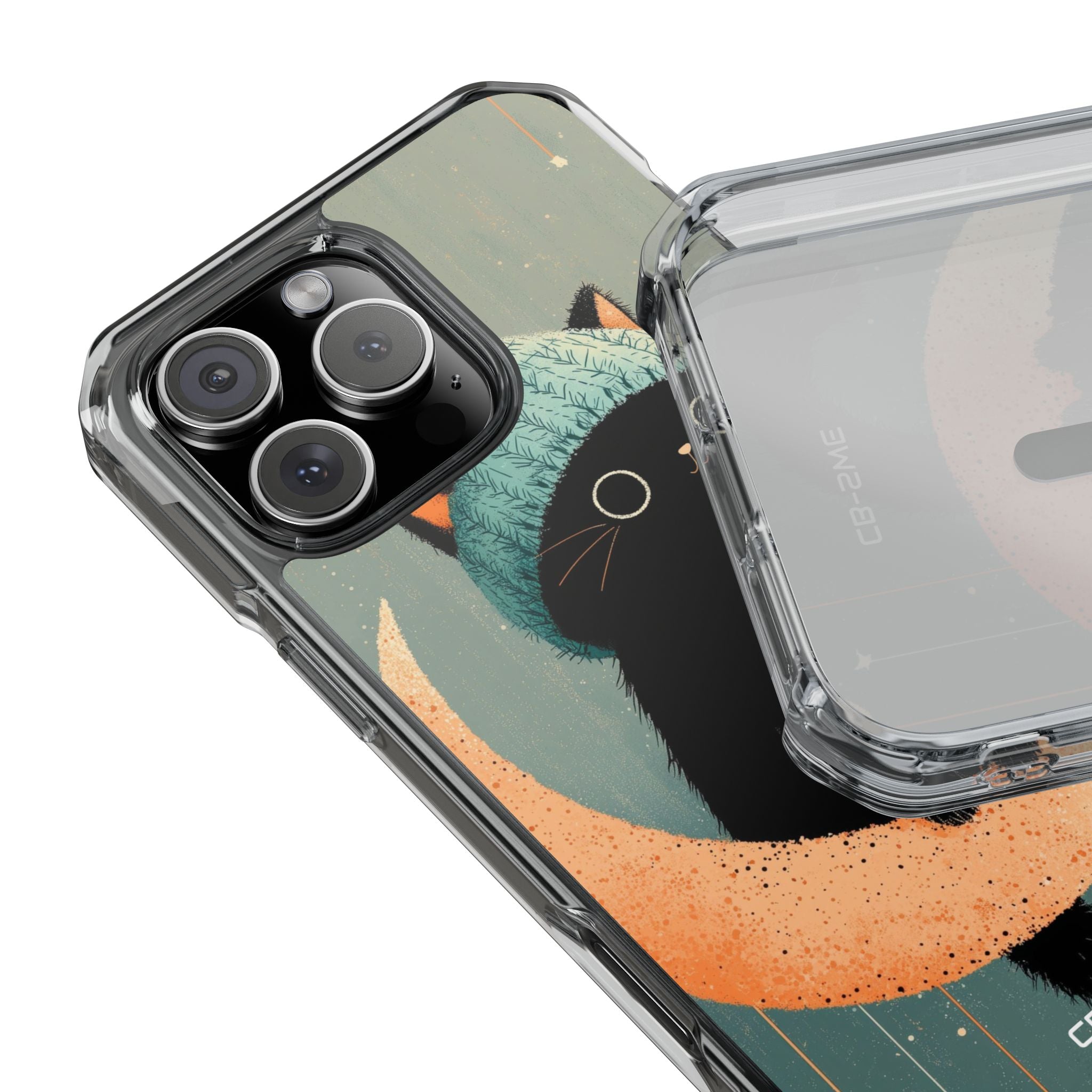 Cat Sits Dreaming iPhone Case - Impact