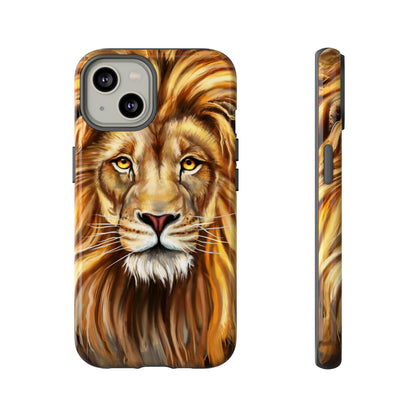 Lion head Digital Painting - Protective Phone Case