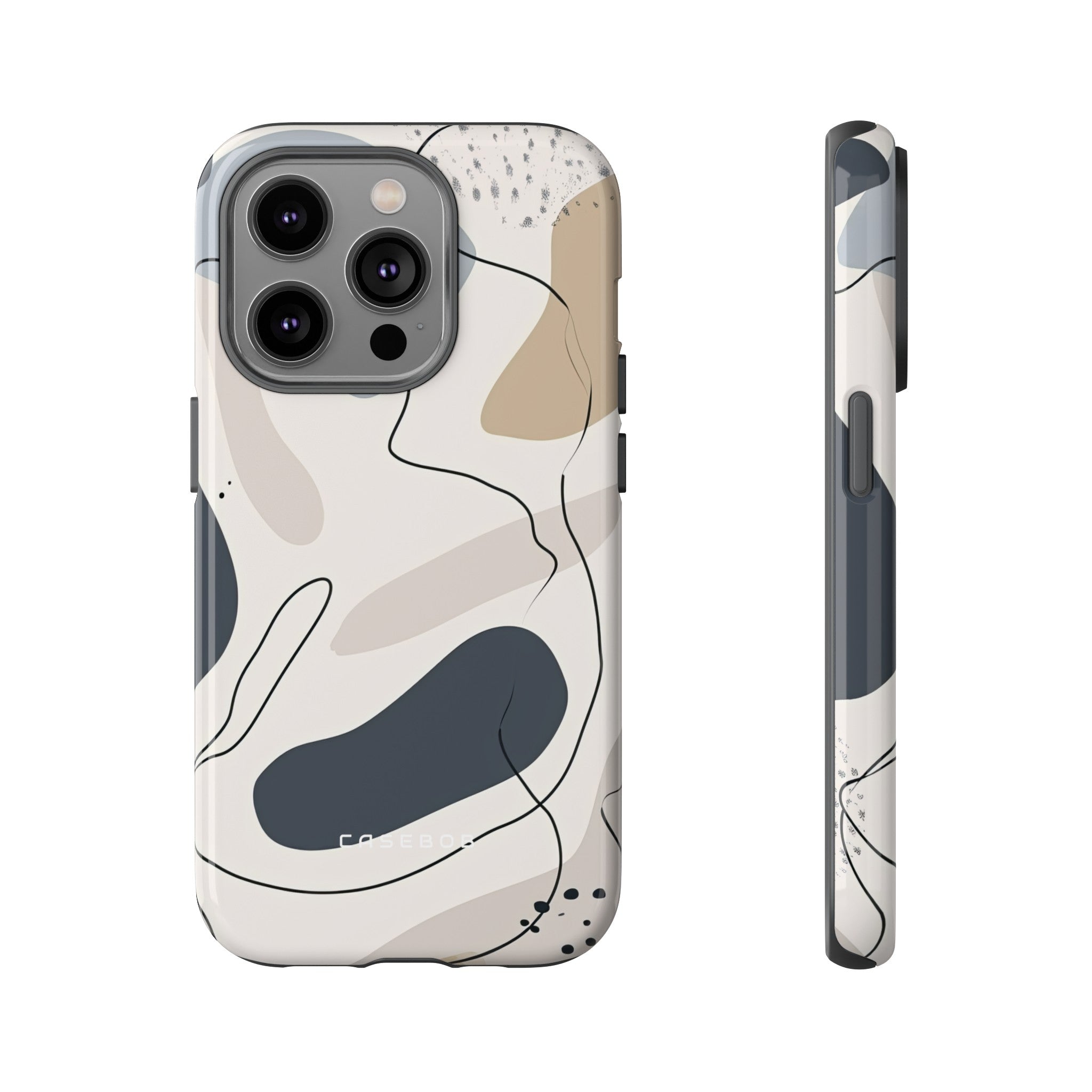 Grey Lines Simplicity - Protective Phone Case