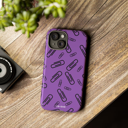 Paperclips Dance Playfully - iPhone Case