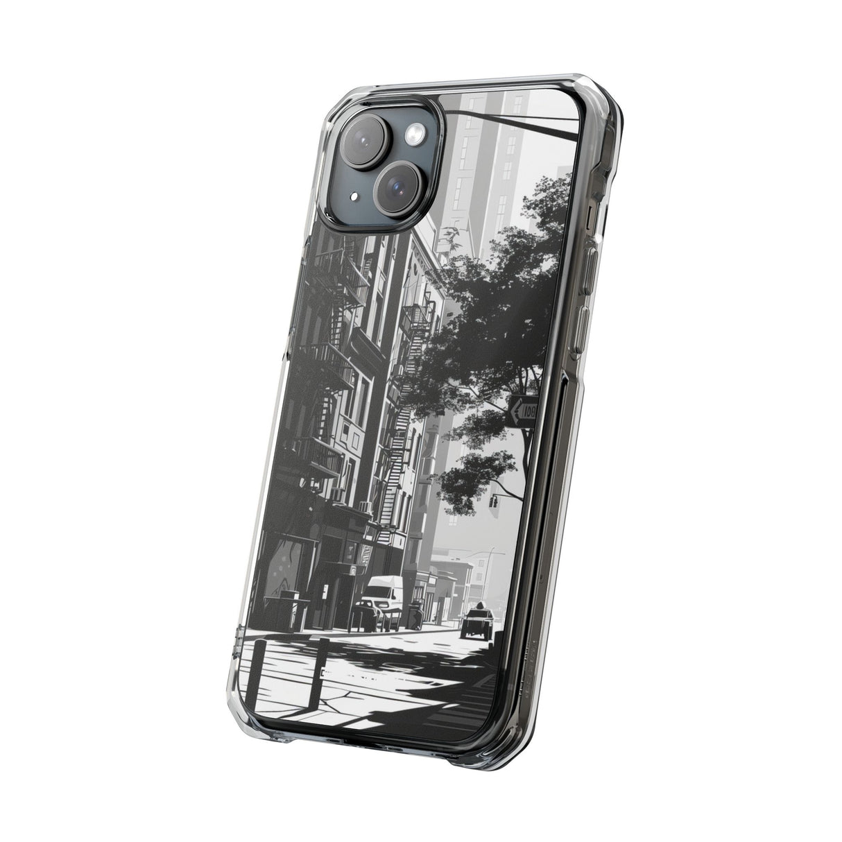 Urban Serenity - Phone Case for iPhone (Clear Impact - Magnetic)