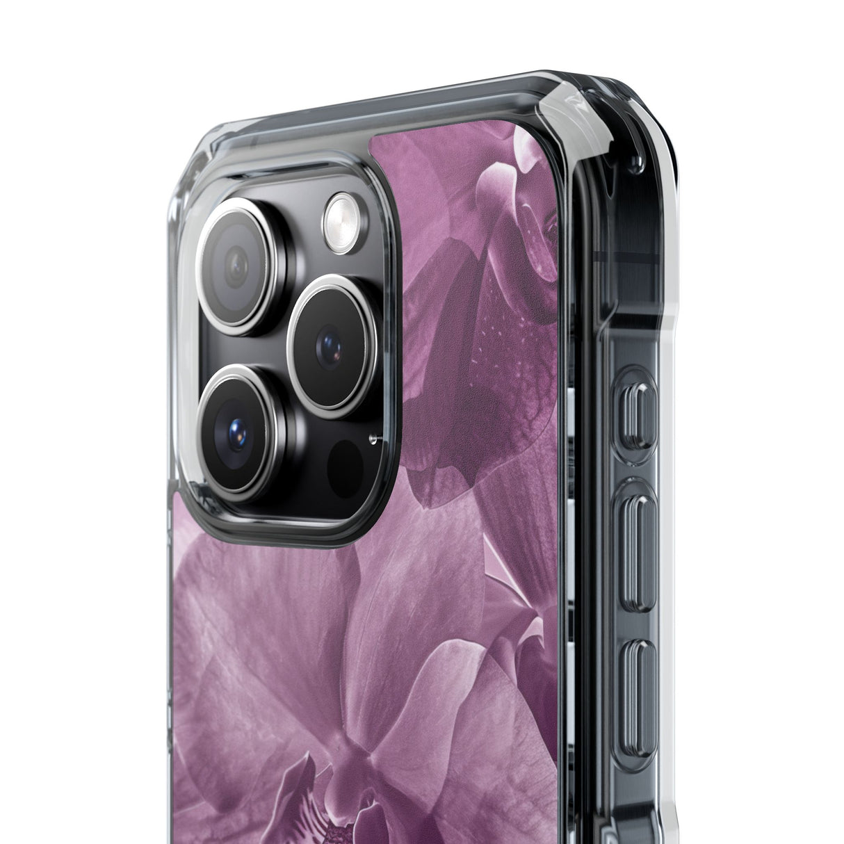 Radiant Orchid Design | Handyhülle für iPhone (Clear Impact Case – magnetisch) 