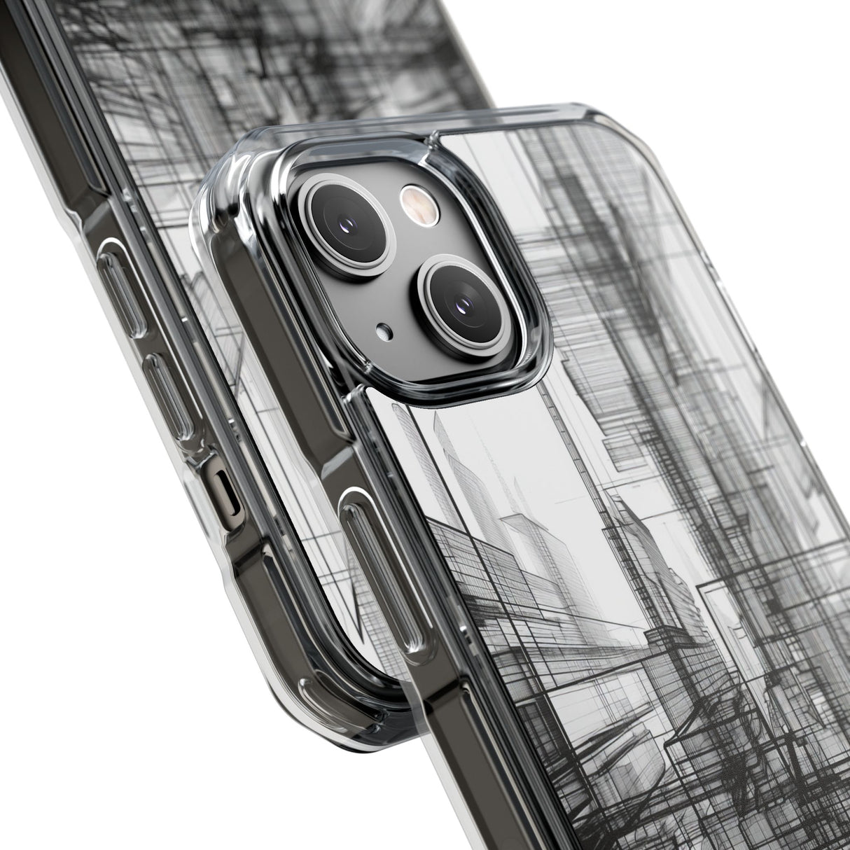 Architectural Maze - Phone Case for iPhone (Clear Impact - Magnetic)