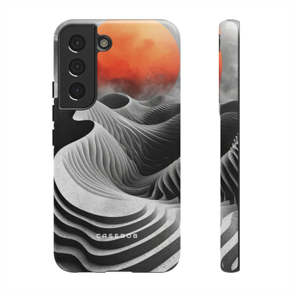 Orange Moon Illusion - Protective Phone Case