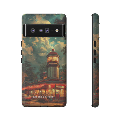 Vintage Moonlit Diner Fantasy Google Pixel 6 - Tough Phone Case