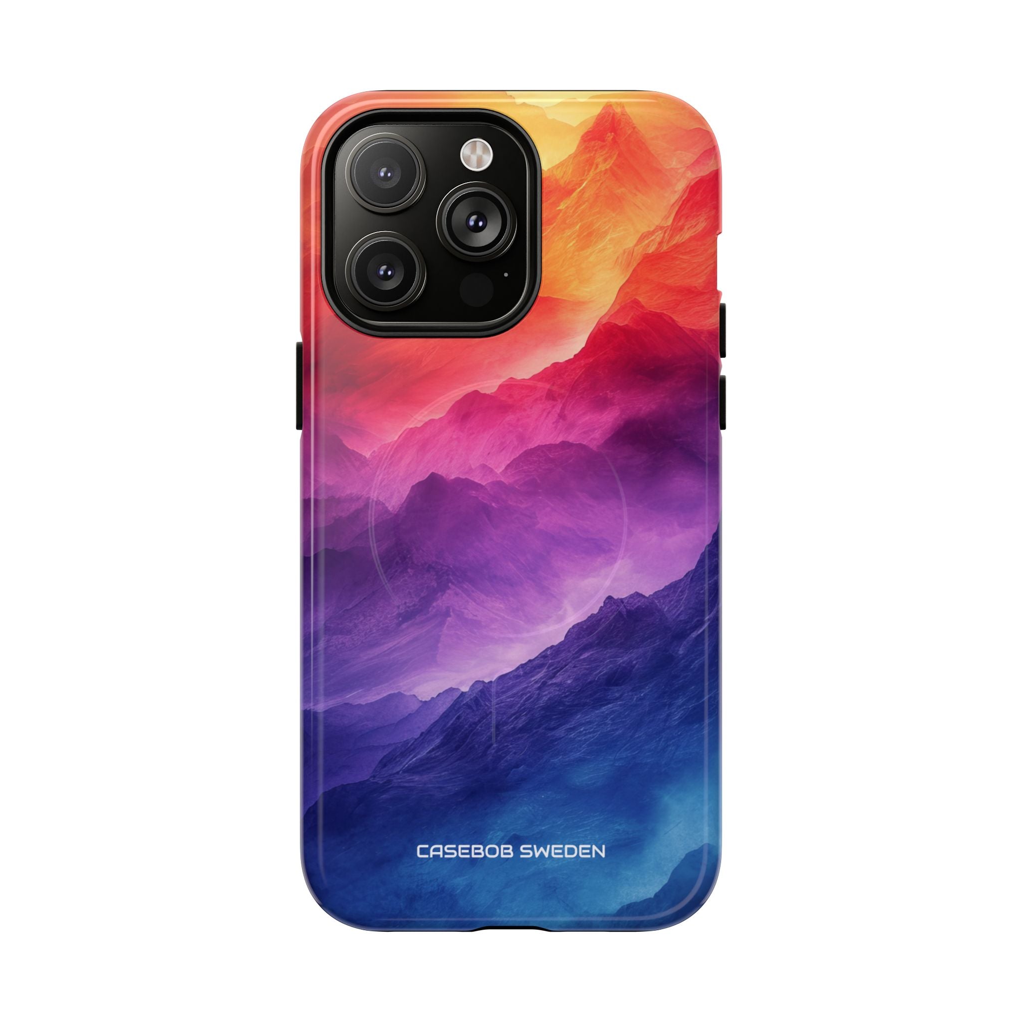 Purple Orange Mountains - Tough + MagSafe® iPhone 14 Phone Case