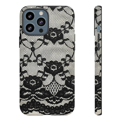 Lilrunge Gothic Flower - Protective Phone Case