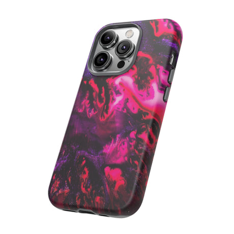 Deep Pink Galaxy Ink Art iPhone Case (Protective) Phone Case