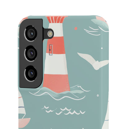 Lighthouse Nautical Charm - Slim Samsung S22 Phone Case