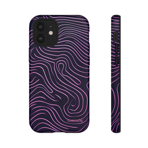 Purple Line Minimalism - Protective Phone Case