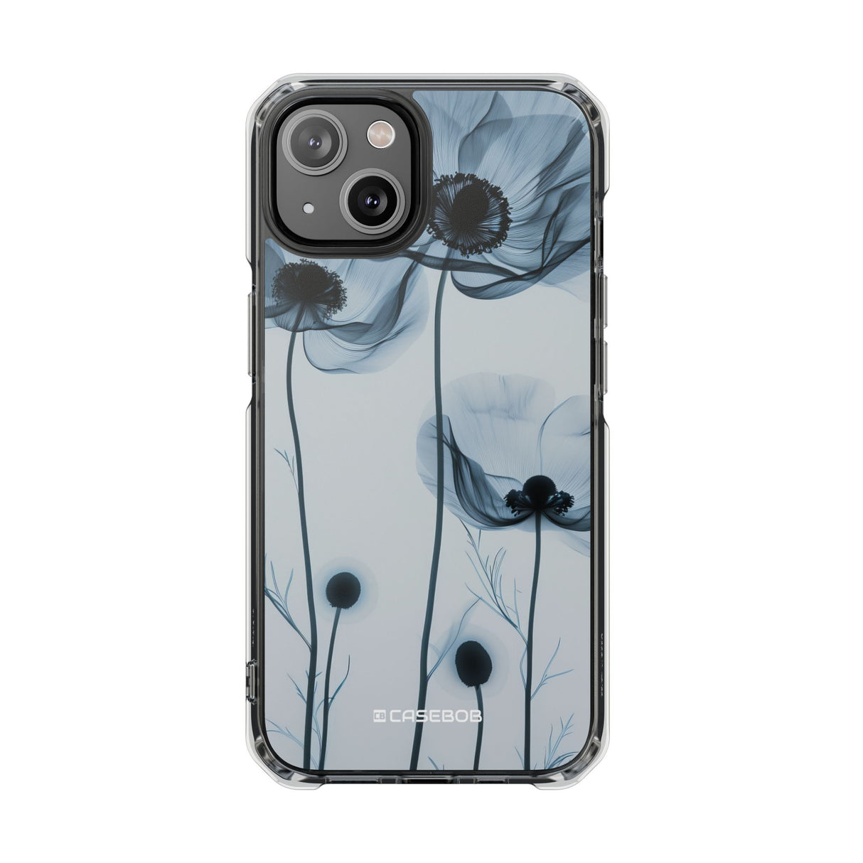 Tranquil Poppy Bloom - Phone Case for iPhone (Clear Impact - Magnetic)