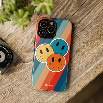 Retro Smiley Harmony - iPhone Case