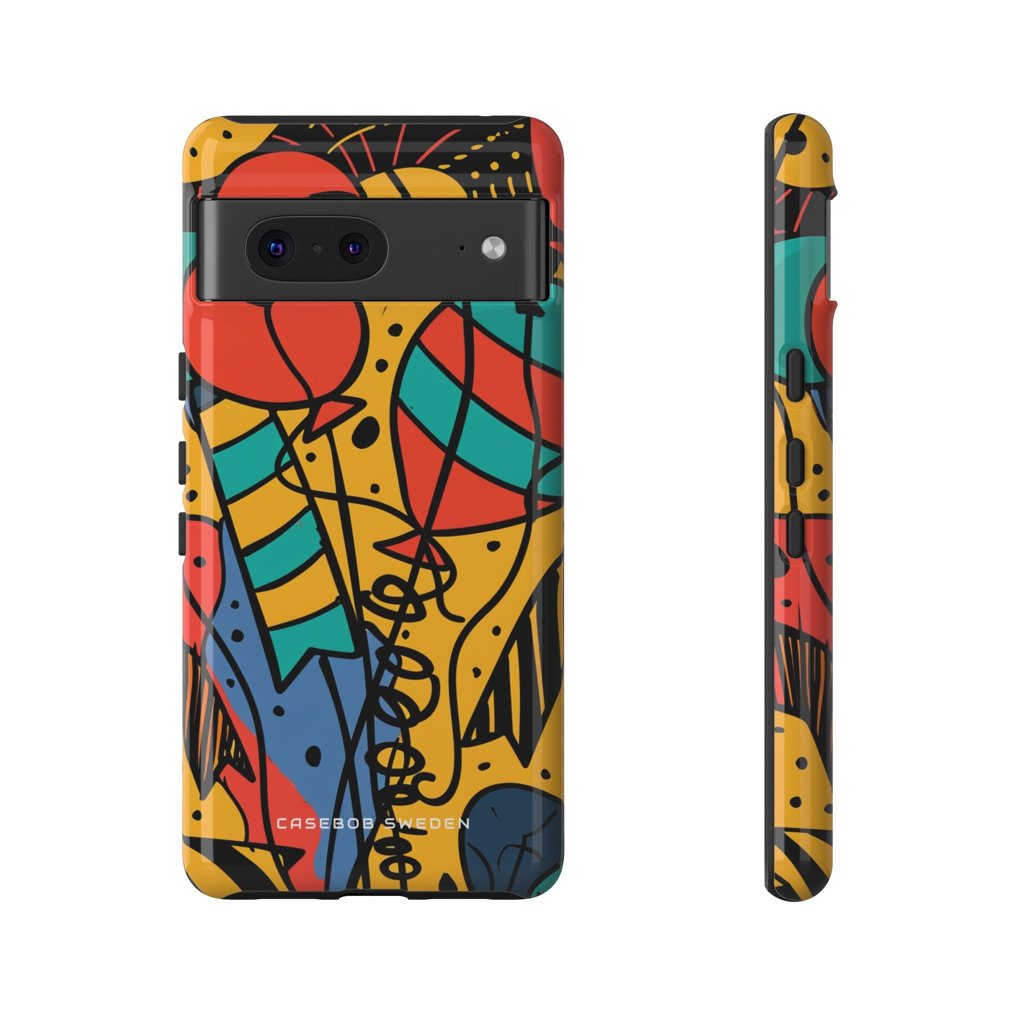 Playful Lines in Motion Google Pixel 7 - Tough Phone Case