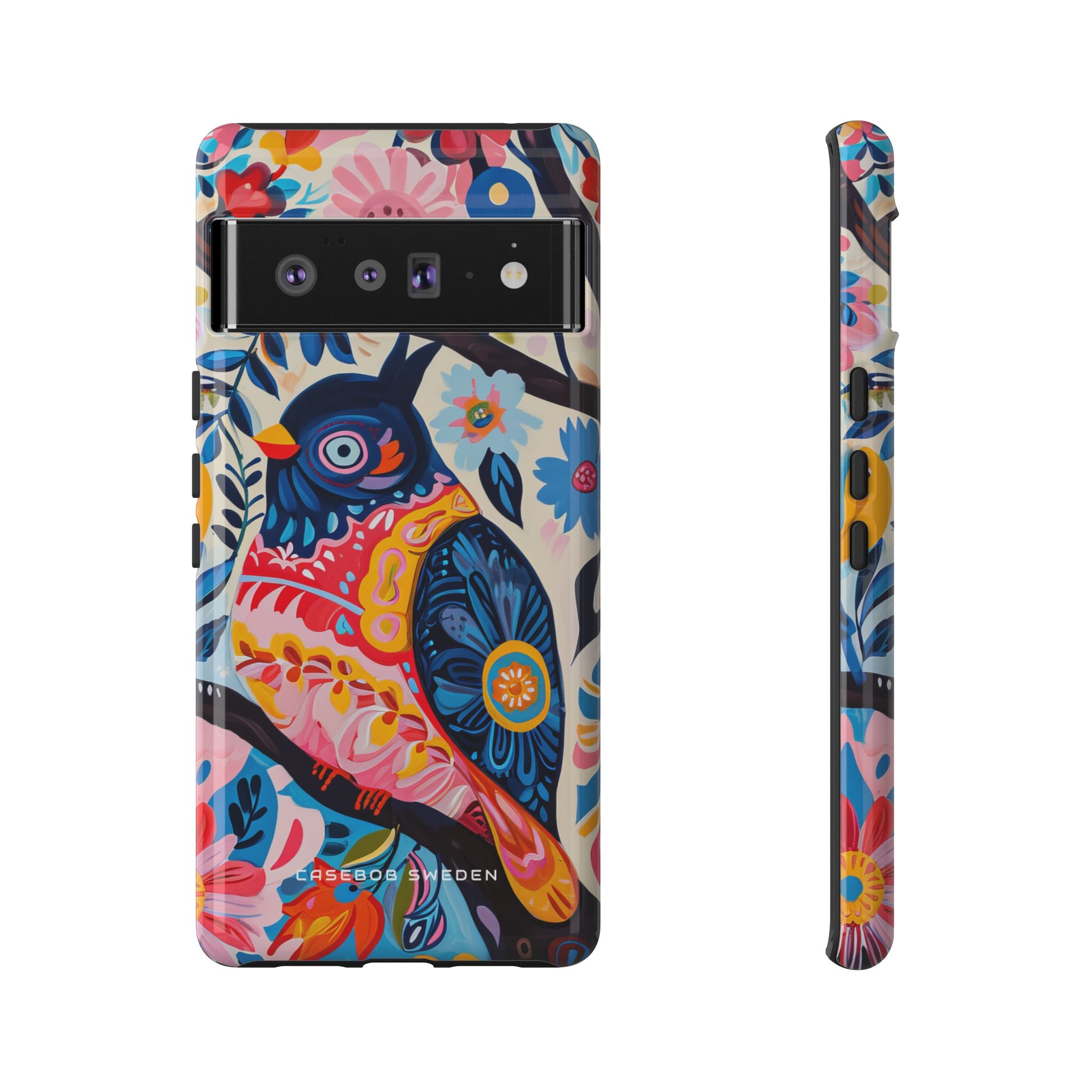 Whimsical Vintage Owl with Floral Charm Google Pixel 6 - Tough Phone Case