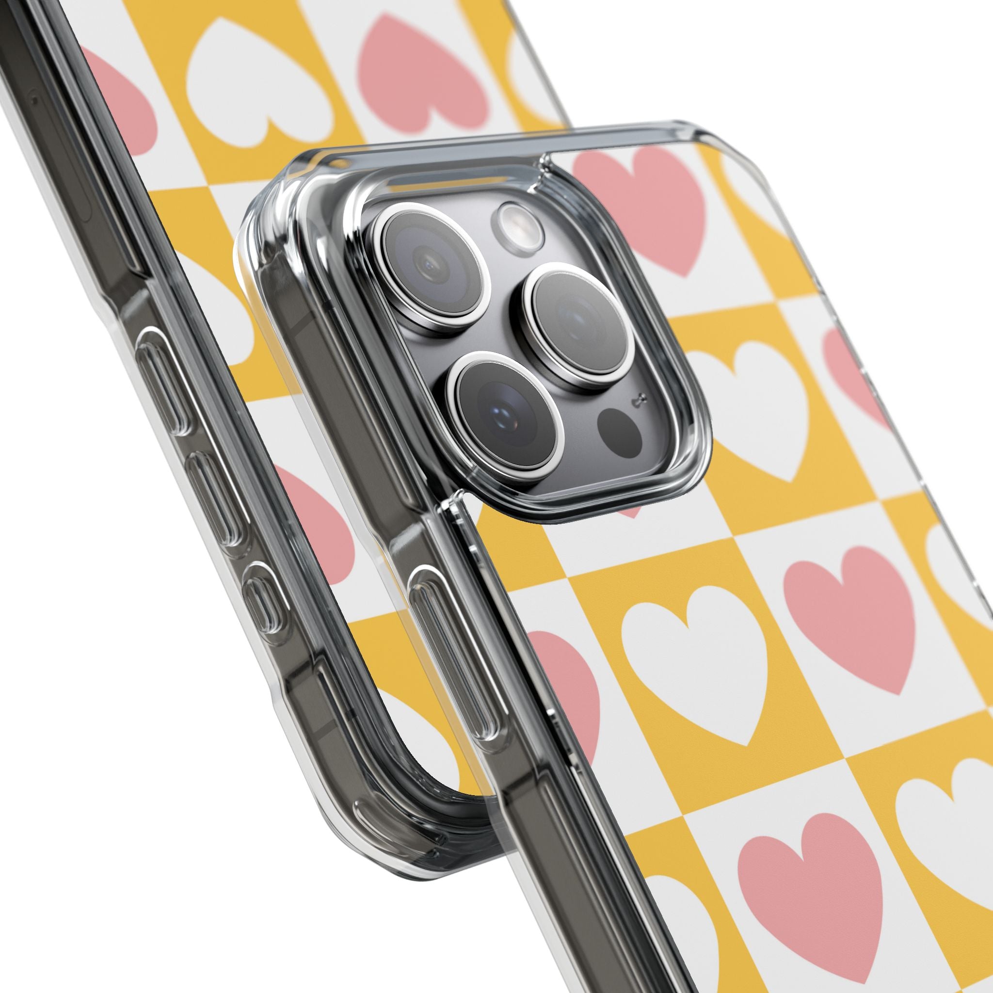 Heart Grid Harmony iPhone Case - Impact