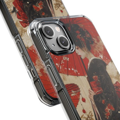 Scarlet Crane Dreams iPhone 14 - Impact Clear+