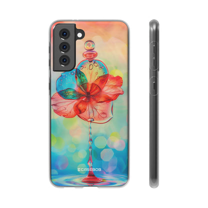 Verträumte Liquid Bloom | Flexible Handyhülle für Samsung Galaxy