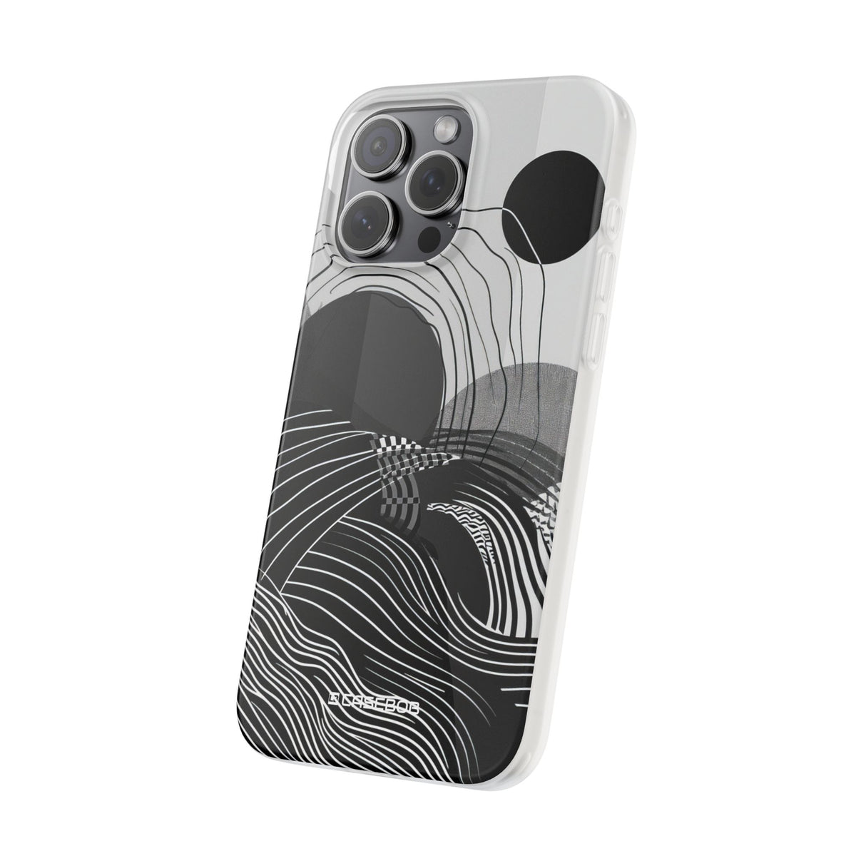 Monochrome Dynamics | Flexible Phone Case for iPhone