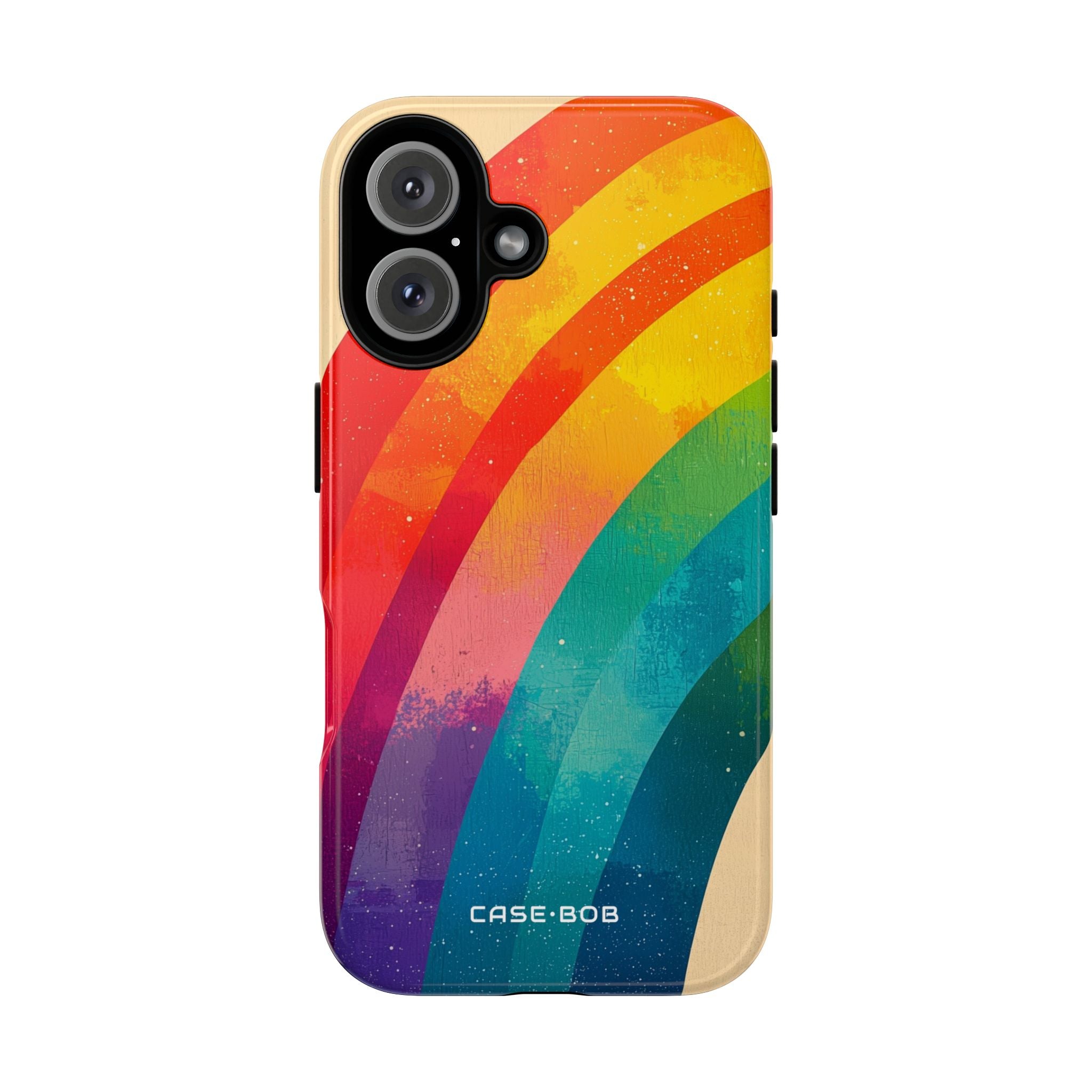 Textured Rainbow Arc iPhone 16 Pro Case - Tough