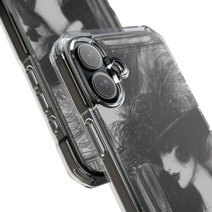 Vintage Feather Elegance iPhone 16 - Impact Clear+