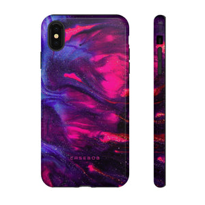 Deep Purple Ink Art - Protective Phone Case